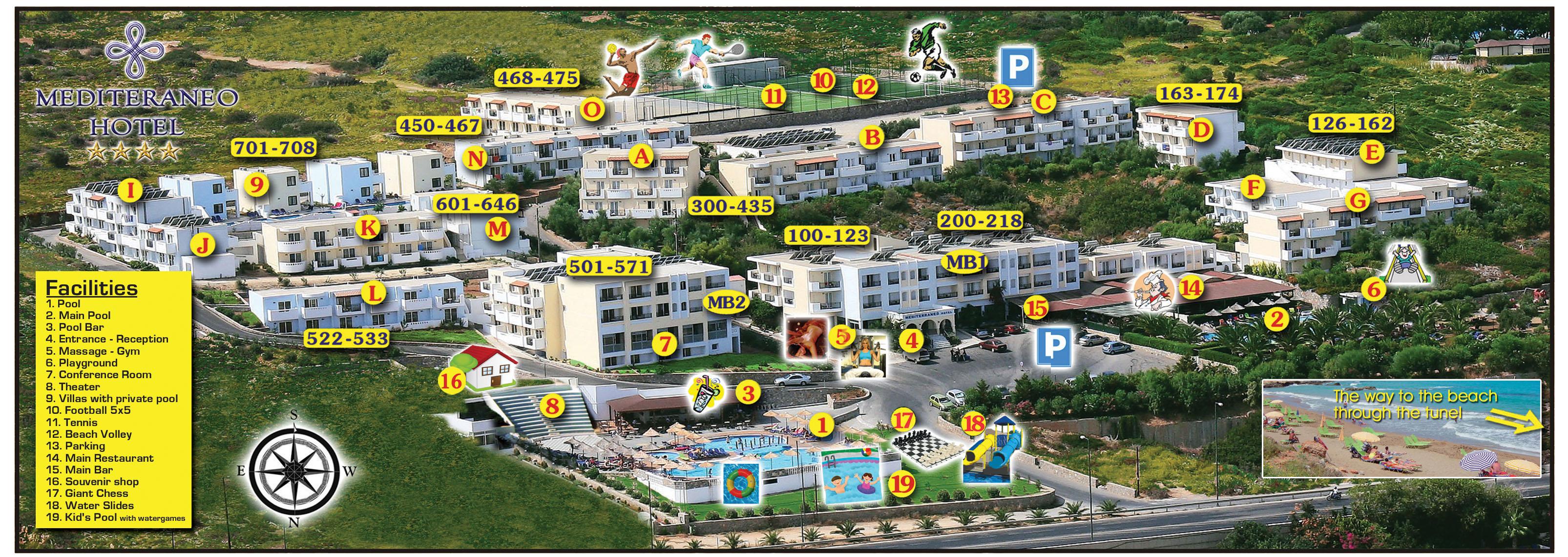 Mediterraneo Hotel Херсониссос Экстерьер фото